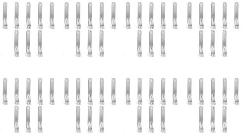 Yopeissn Lot de 64 mini pieds-biche en acier inoxydable multifonction pour ouvrir