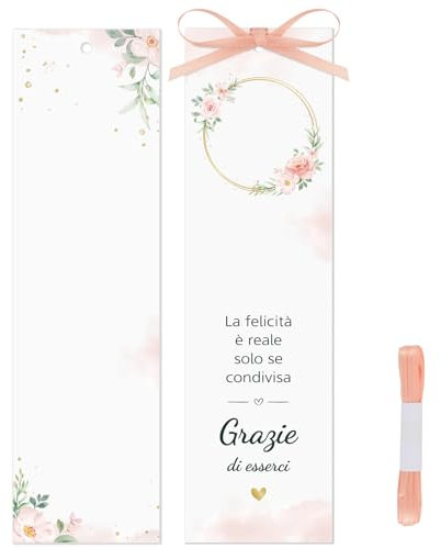 30pz Segnaposto Matrimonio Segnalibro, Cartellini Segnatavolo Bigliettini Ringraziamento Matrimonio Nozze Anniversario Decorazione