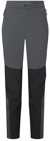 Rab Pantalones Torque ligeros y transpirables para mujer, para senderismo, escalada y montañismo, antracita, L / 30L