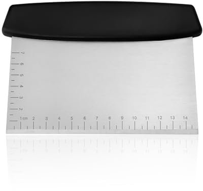 COACOM Cutter in Acciaio Inossidabile da 1 Pezzo, Strumento da Forno, Taglierina con Scala, Utensile da Taglio della Cucina, Forniture per La Cucina, Taglierina per L'Impasto.