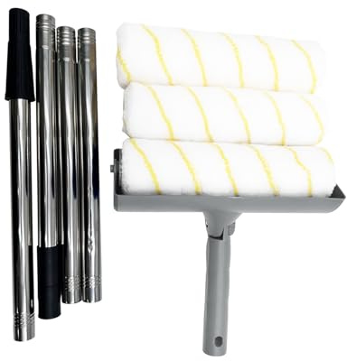Mppchhn Rullo Verniciatore | Rullo Verniciatura per Casa,Utensile Ergonomico con Allungabile per Pittura Pareti Soffitti Ristrutturazione Casa Decorazione Interni Progetti Artistici