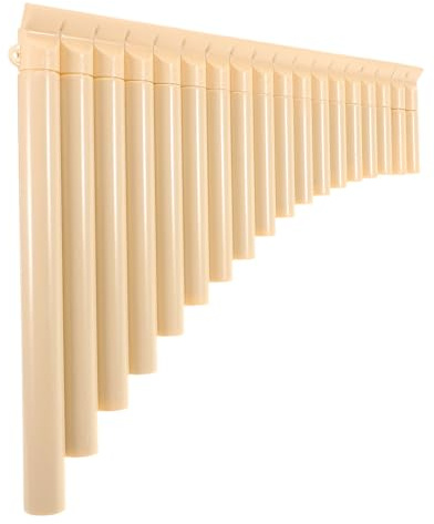 Alipis Pan Flute Instrument Made of Abs Plastic with Comfortable Grip 18 Pipes and Beginner Friendly Design, for School Music Lessons and Performance Use