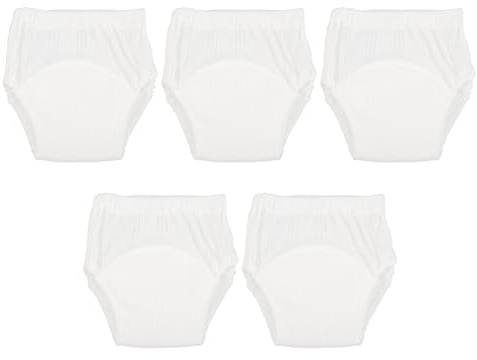 HIAKDOFT Pantalones De Entrenamiento Para Ñiño De Algodón Transpirable m (9-11 Kg) Ropa Interior Lavable Para Aprender a Ir Al Baño Niños Pequeños 5 Piezas