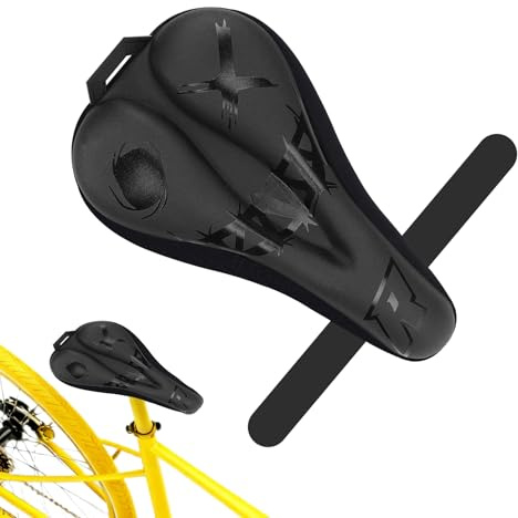 Cykelsadelöverdrag - bekvämt vattentätt PU-läder - cykelsadelskydd | för resor cykling utomhus väg mountainbike vuxna elektrisk skoter