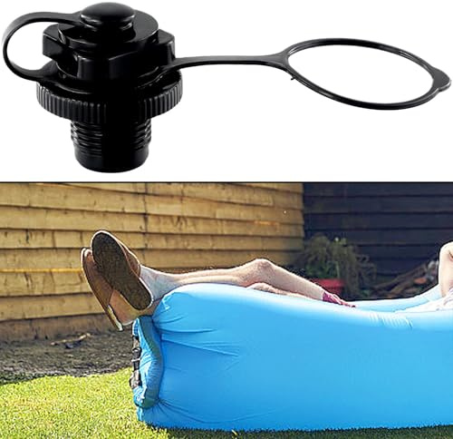 FACAIIO Valve à vis de chambre à air 22 mm pour bateau gonflable, kayak, matelas gonflable, canoë, radeau de piscine – Valve Boston de rechange – Plastique noir