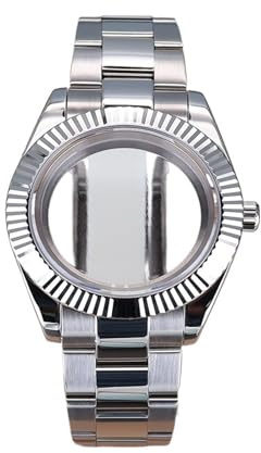 1 st 36 mm 40 herrklocka urfodral klockbandsdelar Safirglas for Nh34 Nh35 Nh36/38 rörelse 28,5 Urtavla Datejust