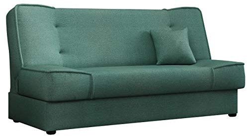 Schlafsofa Gemini mit Bettkasten, 3 Sitzer Sofa, Couch mit Schlaffunktion, Bettsofa Schlafsofa Polstersofa Farbauswahl Couchgarnitur (Enjoy 18)