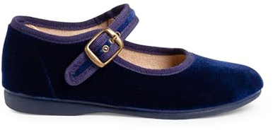 Pisamonas Chaussures Babies Fille en Velours Fermeture À Boucle