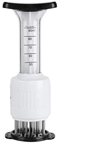 Garosa 30pcs Tenderizer per iniezione ad ago in Acciaio Inossidabile per intenerire e Cucinare barbecuemarinata, Bistecca, Manzo, Tenderizer per Carne Meat Presses