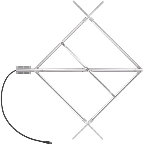 FMUSER CP200 350W Circular Polarized FM Transmitter Antenna (87-108MHz), Outdoor Double-Crossed Dipole Antenna for 0.5W-350W Transmitters, High Gain Setup with N Female Connector