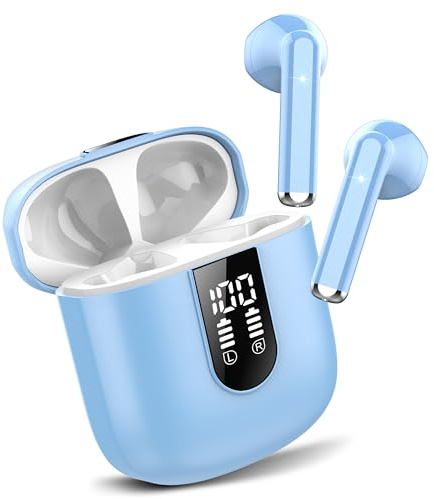 Cuffie Bluetooth, Auricolari 5.4 con Stereo HiFi Immersivo, Auricolare