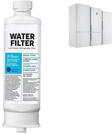 Kylskåpsvattenfilter,DA97 17376B Högeffektiv Filtrering Kylskåp Vattenfilterpatron Kylskåpsvattenfiltreringselement Ersättningsdel