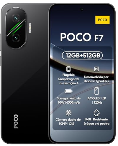 Xiaomi Poco F7 5G Smartphone Black12+512GB 6,83'' AMOLED Display; 50MP; 6500mAh (Typ) Battery; Charger Not Included