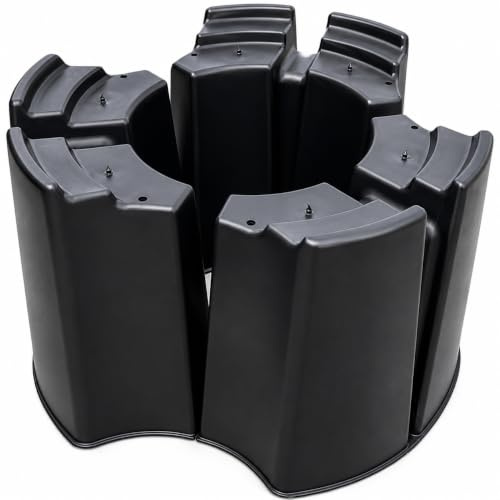 Original Organic Round Space Saver Water Butt Stand - Black - 120.0/210.0/250.0 Liters