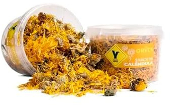 ORYCS Snack Calendula 50g, Complément Alimentaire Naturel pour Lapins et Rongeurs, 100% Calendula