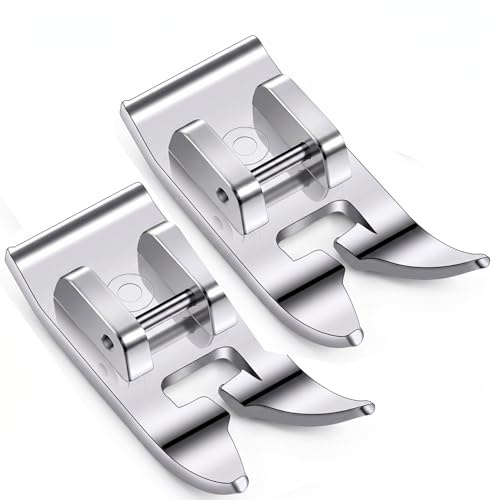Pied de Biche Machine à Coudre Universel 2 Pièces, Pied Presseur de Remplacement pour Couture Quotidienne, Accessoire Compatible Machine à Coudre Tige Basse Singer Brother Janome