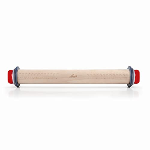 LACOR 67142 Rouleau Hêtre avec Anneaux Bois Beige