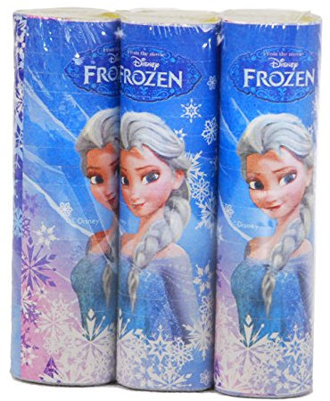Ciao 28165 Disney Frozen Luftschlangen, 3-er Pack, weiß/blau