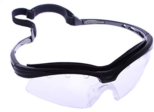 Python M3 Racquetball/Squash/Pickleball Eyewear (Eyeguard) (Black and Clear Frame) (Clear)