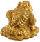 Feng Shui Frosch, Glücksfrosch, Geldfrosch, Resin Hotel Store für Home for Office(Imitation Copper, Small Size 6X6X5 cm)