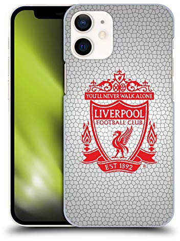 Head Case Designs Officially Licensed Liverpool Football Club White Pixel 2 Crest 2 Hard Back Case Compatible With Apple iPhone 12 Mini
