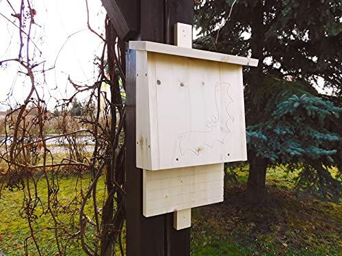 Fledermauskasten fertig montiert Manufaktur Martinshof Brutplatz, Brutkasten, Nisthaus, Nisthöhle,Fledermaushotel,Spaltenkasten,Überwinterungshilfe
