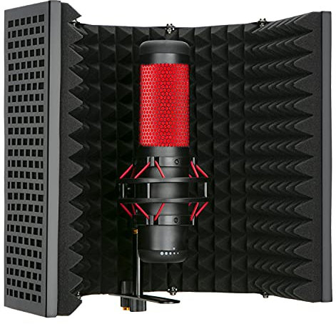 Escudo de Aislamiento de Micrófono Absorbente de Alta Densidad Utilizado para Filtrar la Voz para Blue Yeti y Otros Equipos de Grabación de Micrófono por YOUSHARES(5 Paneles)