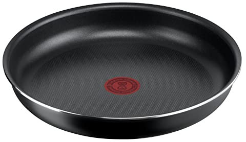 Lagostina Ingenio Essential Plus Padella Ø 28 cm, Padella Antiaderente in Alluminio per Gas e Forno, e anche in frigorifero, con Indicatore di Cottura Thermosignal, Utilizzabile con Manico Removibile