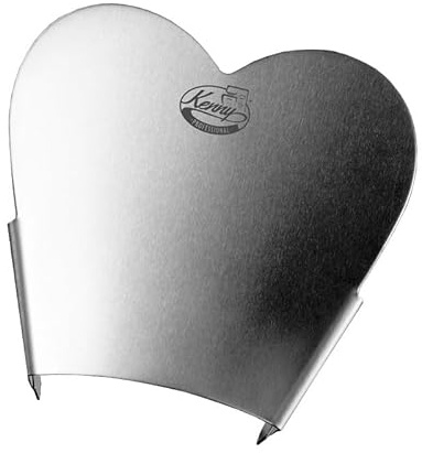 Kenny Professional Einfüllhilfe Edelstahl Herzschütte für Küchenmaschinen - Zutaten Trichter Einfülltrichter Küchenhelfer Backzubehör kompatibel mit Kenwood Schüssel Rührschüssel