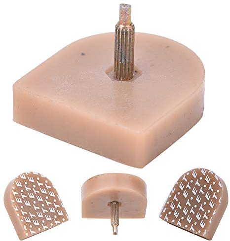 10 Paia di Punte per Tacchi Alti di Ricambio per Accessori per la Riparazione di Scarpe, Riducono il Rumore del Calpestio, Essenziali per i Calzolai (614 Beige 21.5 * 23)
