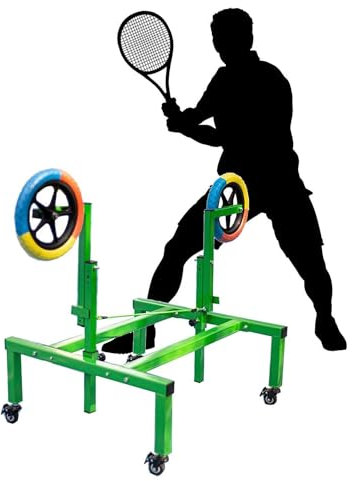 HLGKBY Verstellbarer Roll-Tennistrainer mit Rad, Trainingsgerät für Erwachsene für Swing-Rückhand, 70 cm–100 cm höhenverstellbar, selbst Tennis-Trainingsgerät für Topspin