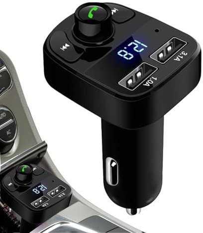 CAR FM-sändare, trådlös radio-biladaptermottagare | Klart ljud när du