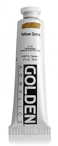 Pro-Art Golden Heavy Body Acrylic Paint 2 oz.-Yellow Ochre
