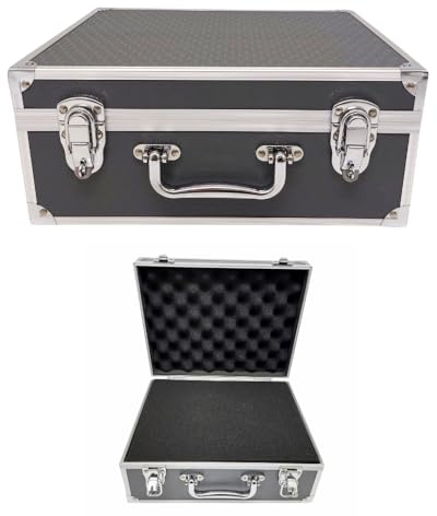 ROC Cases A009 Small Grey Protective Durable Flight Case Storage Box with Removable Foam Block Insert A009 Case Photography Engineer Case L 310mm x W 240 mm x H 130mm