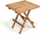 Divero Klappbarer Kindertisch aus Teakholz, behandelt – wetterfest– 50 x 50 cm – Farbe: Natur-braun