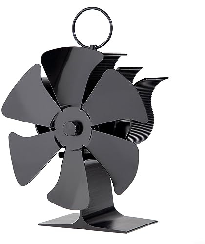 Ventilatore per stufa, ventilatore per camino a 6 pale, senza alimentazione