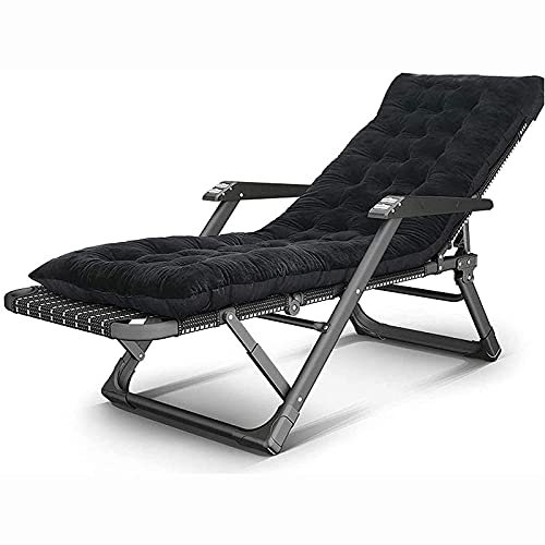Loungesessel, Garten-Relax-Sessel, übergroße Chaiselongue, faltbar, verstellbar, für den Außenbereich, Strand, Büro, Garten-Chaiselongue mit Kissen