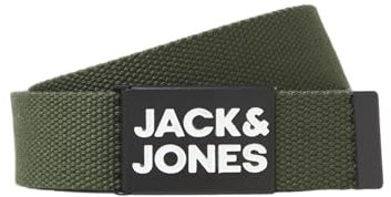 JACK & JONES Gürtel Jacbirk Woven Belt Gürtel, Kombu Green, 95