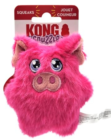 KONG Snuzzles Kiddos Mini Squeaker Dog Toy Extra Small (Pig)