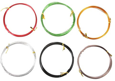 CIYODO 6st Bonsaidraht Aus Aluminium Kletterpflanzen Aluminiumdraht Gartenbedarf Zaunpfostenhalter Aus Metall Bonsaibaumdraht Obstgartengeräte Bonsai-trainingsdraht Klettern Tragrahmen