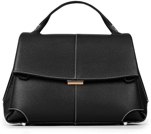 HICARRY Handtasche Damen Elegant Henkeltasche Groß Umhängetasche Designer Luxury Top-Handle Bag Kunstleder Schultertasche Shopper Tasche Work Tote Satchel