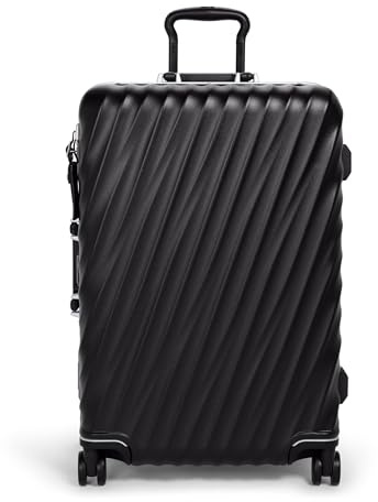 TUMI - 19-Grad-Rahmen, 4-Rad-Gepäck, leicht und sehr langlebig, modernes Design, Doppelverschlussverschluss, Hartschalenkoffer für Herren und Damen, Schwarze Textur., Einheitsgröße, Packtasche für