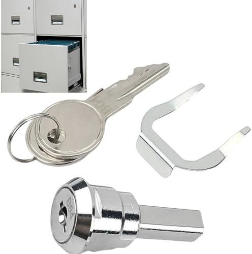 Security Cam Lock Set With Keys - 180° Rotation Mailbox and Toolbox Lock Replacement for Drawer, Cupboard, Letter Post Box