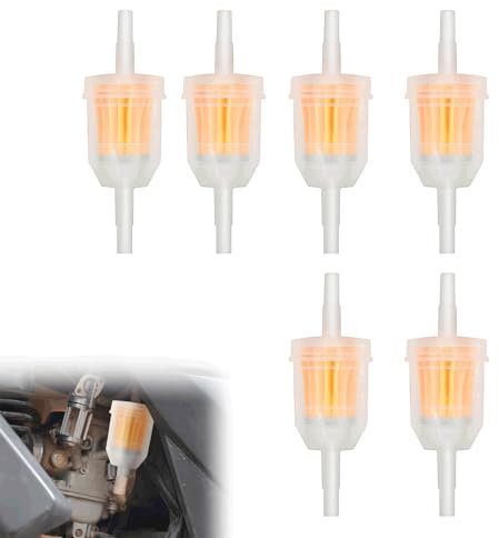 6 Stück 6mm / 8mm Kraftstofffilter,Benzinfilter,Benzinfilter Moped,Benzinfilter Universal Gasöl,Kraftstofffilter Diesel,Benzinfilter Motorrad,Dieselfilter Für Rasenmäher,Auto,Motorrad,Roller