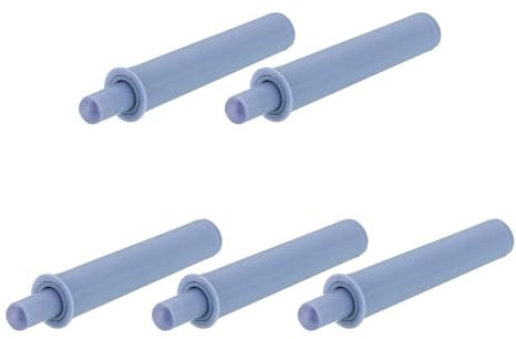 QUARKZMAN Ammortizzatore per Porta a Chiusura Rallentata, 5Pz, Apriporta a Spinta Mobili, Ammortizzatore per Porta Mobili Cucina, Ante Guardaroba, Grigio