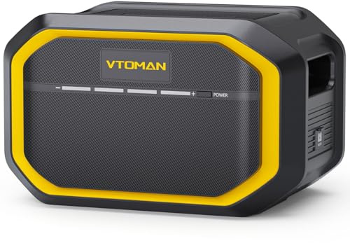 VTOMAN FlashSpeed 1500 Extra Battery 1548Wh for FlashSpeed 1500/ FS1000/ FlashSpeed 600 Portable Power Station, LiFePO4 (LFP) Backup Expansion Battery with BMS Protection