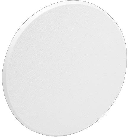 Prime-Line U 9265 Vinyl Circular Wall Protector with Self-Adhesive Backing, 7-in. Diameter, White (Single Pack)