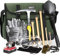 INCLY 15 PCS Geology Rock Pick Hammer Kit, 3 PCS Digging Chisels Set for Rock Hounding, Gold Mining & Prospecting Equipment Tool with Shovel Musette Bag, Compass, Whistle, Wooden Chisel