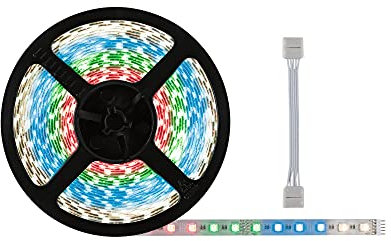 Paulmann 71044 LED Stripe MaxLED 500 RGBW inkl. Adapterkabel 10m Farbsteuerung IP20 incl. 1x72 Watt dimmbar Silber Kunststoff 3000 K