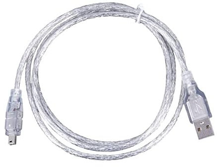 Dasing Cable USB de 1,5 M, Cable de Carga USB a IEEE 1394 Convertidor de Cable Adaptador Firewire DV de 4 para cámara de PC